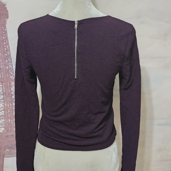 Forever 21 Deep Purple Long Sleeve Top - Picture 6 of 7